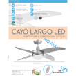 Ventilatore Soffitto Cayo Largo 70w Luce Led 1800 Lumen CFG