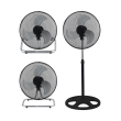 Ventilatore nero diametro cm45, 3 in 1, altezza max cm160 Vinco