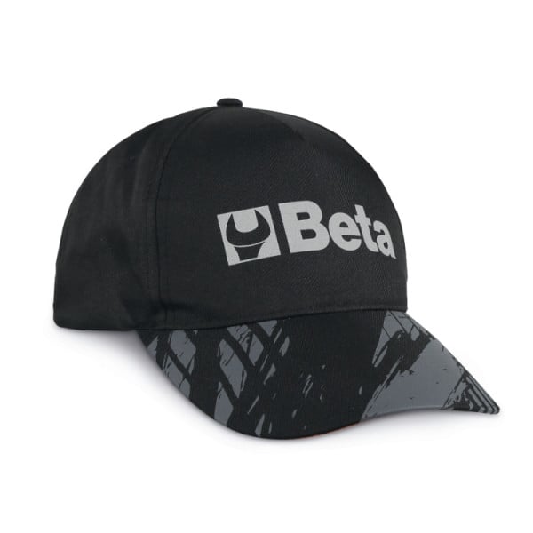 Cappellino Beta nero, design classico con visiera curva BETA