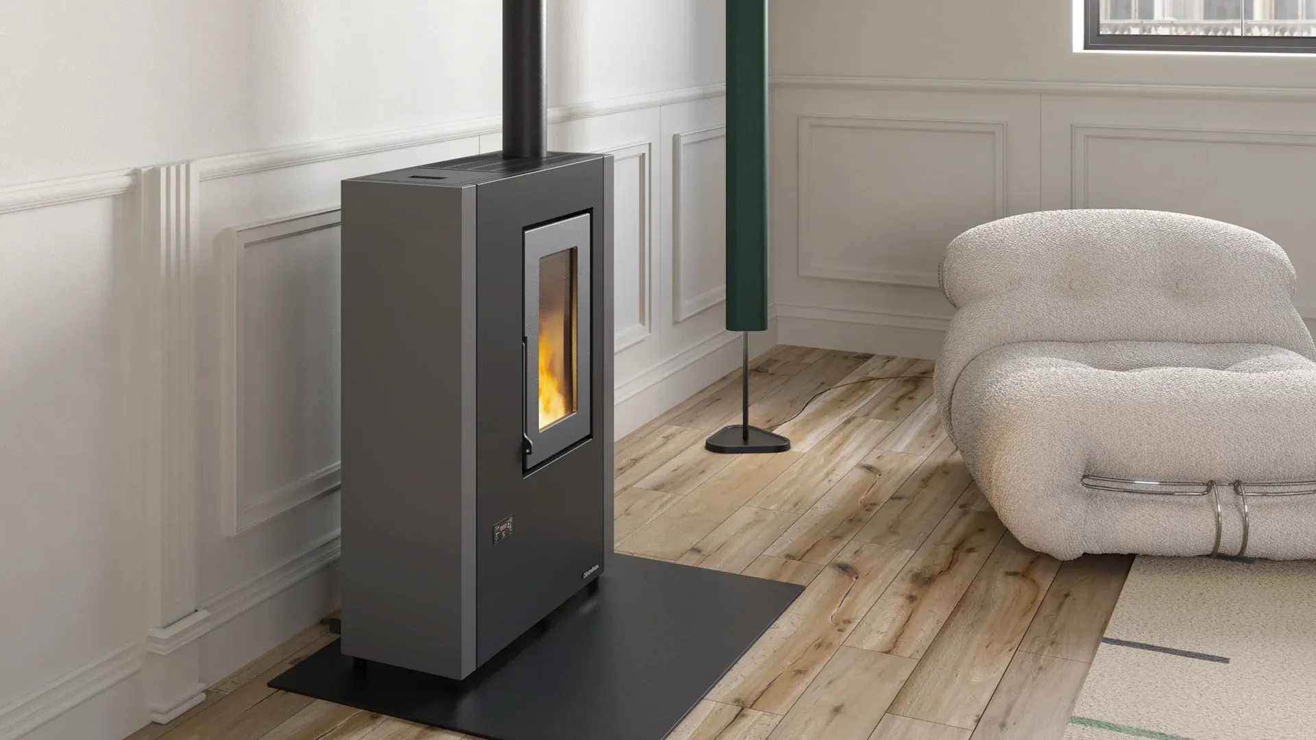 Stufa LUISELLA 5.0 MAXI grigio grafite Extraflame