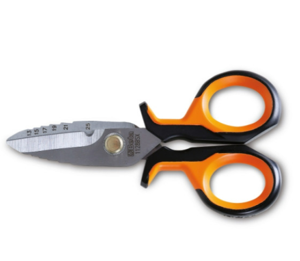 Forbice per elettricisti con lame inox a gradino modello 1128BSX Beta