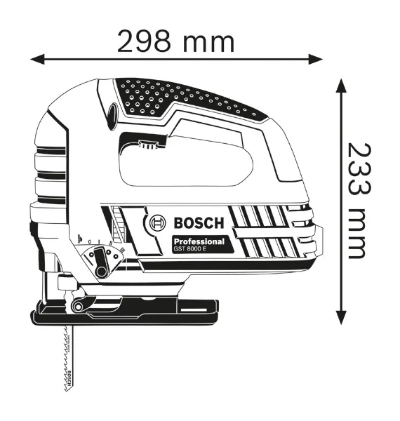Seghetto alternativo GST 8000 E Bosch