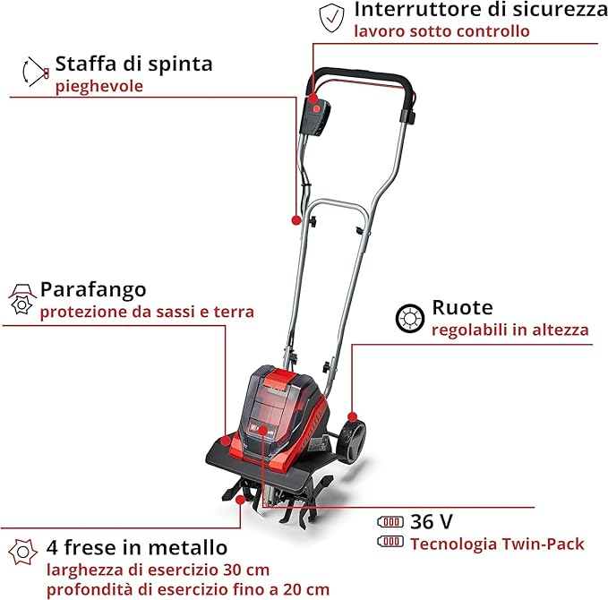 Zappatrice a batteria GE-CR 30 Li-Solo Einhell