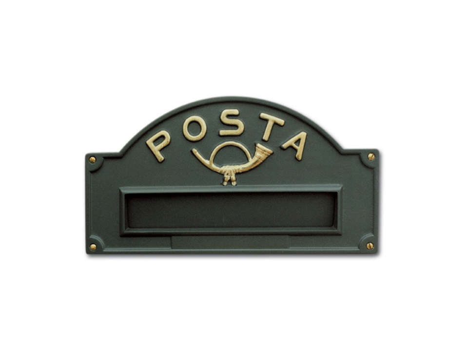 Brass mailbox plate Alubox