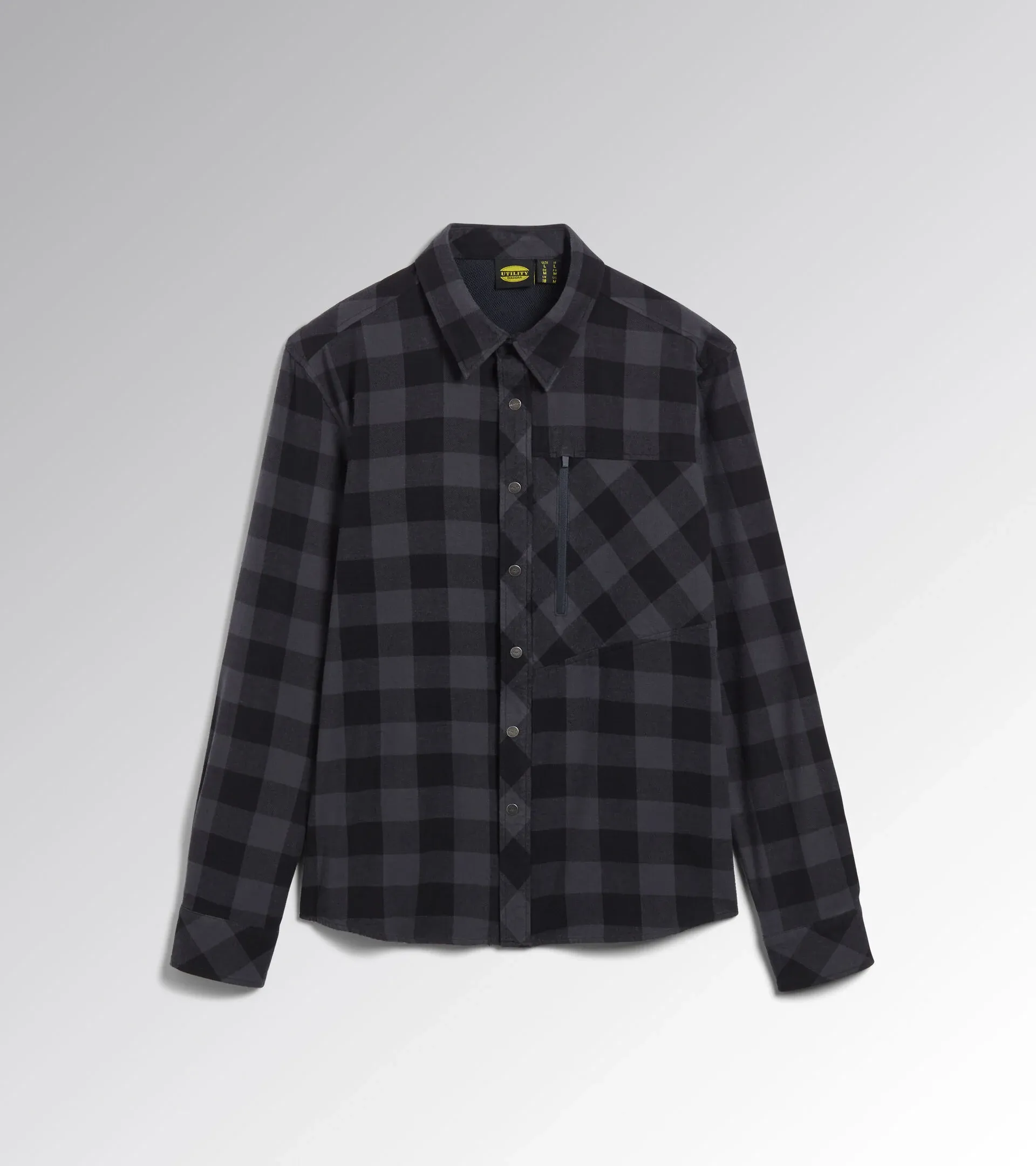 SHIRT CHECK CORTINA BLACK/ANTHRACITE EBONY Diadora