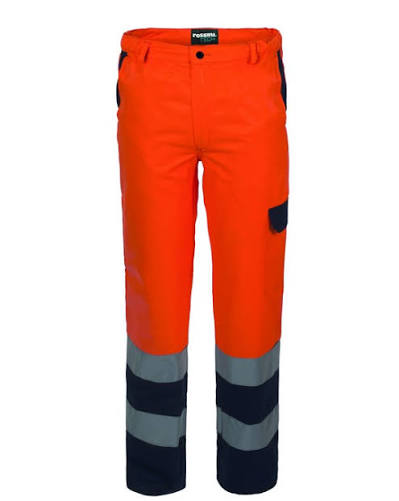 Pantaloni alta visibilità arancio taglia XXXL Rossini