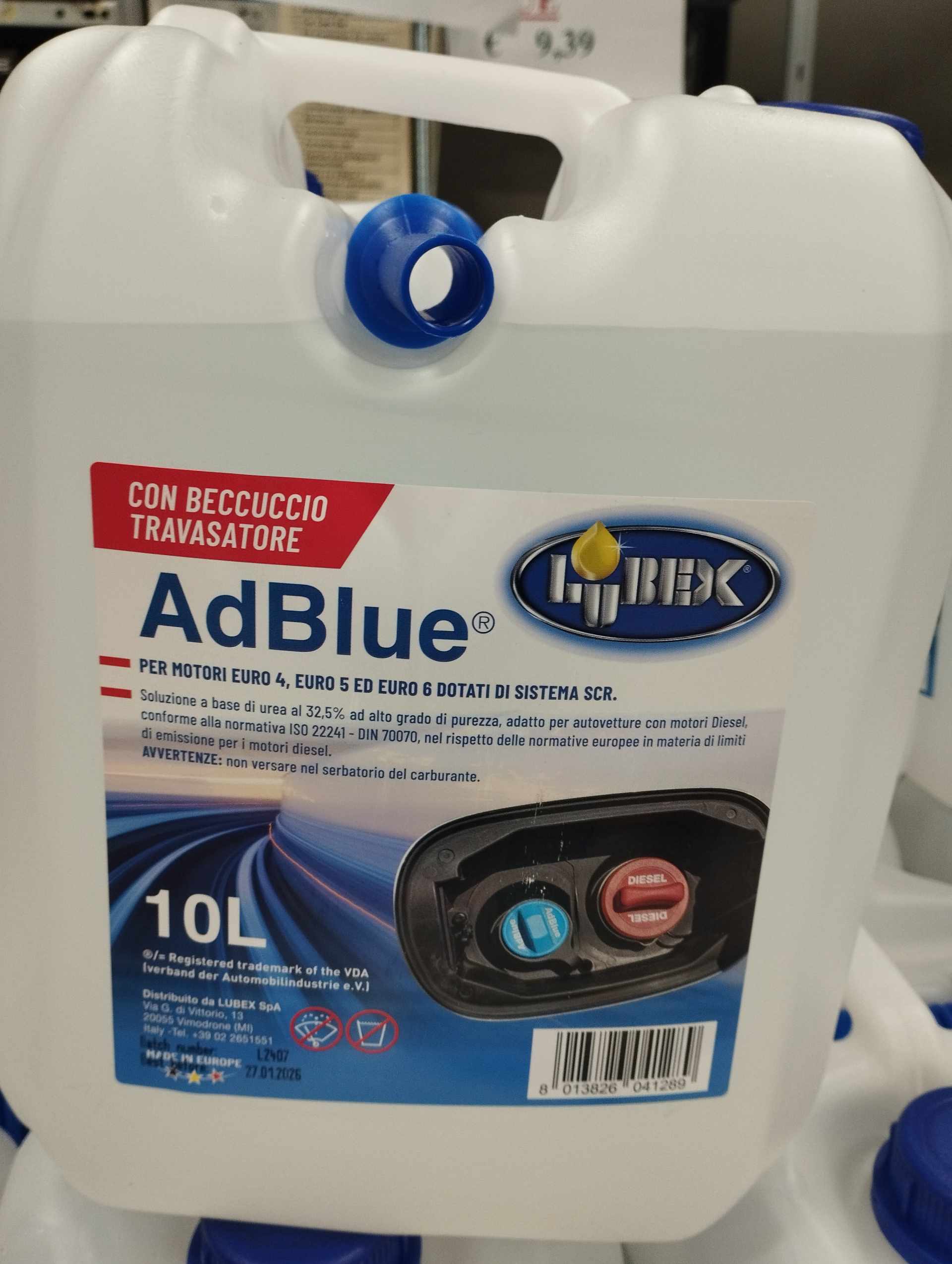 Adblue Lubex C/nozzle LT.10
