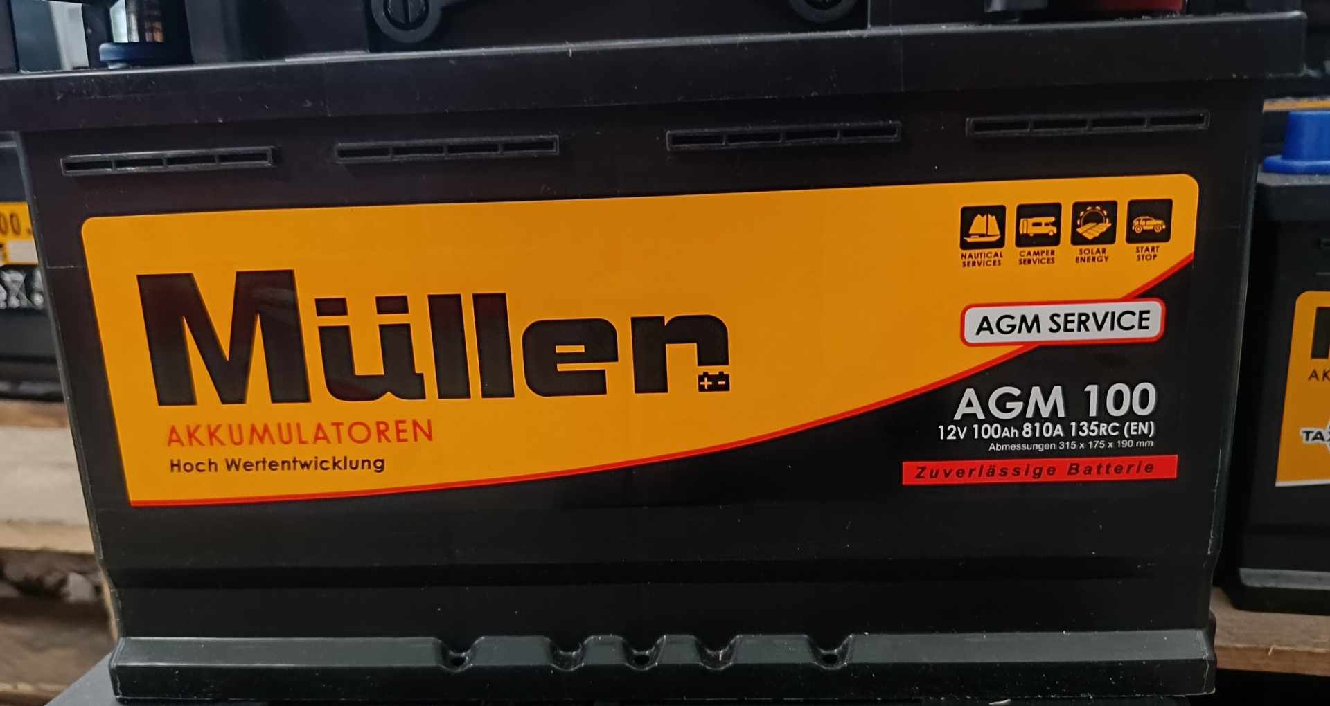 BATTERIA MULER.AGM100 