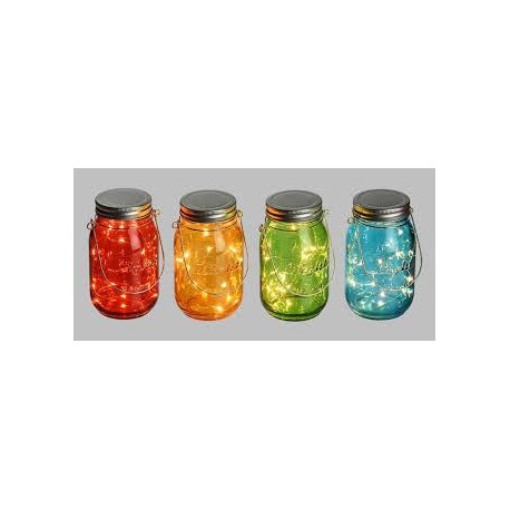 Colored glass jar d15 15led