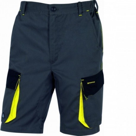 D-MACH work shorts DELTAPLUSTRANSLATION: D-MACH work shorts with elasticated waistband on the sides, reinforcement between the legs, and 6 pockets.
