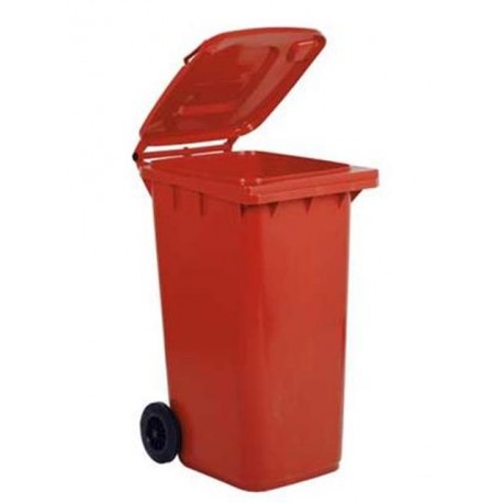 Red recycling bin MOBIL PLASTIC