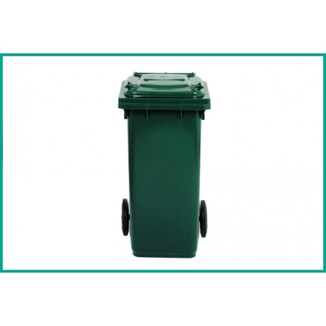 MOBIL PLASTIC green recycling bin