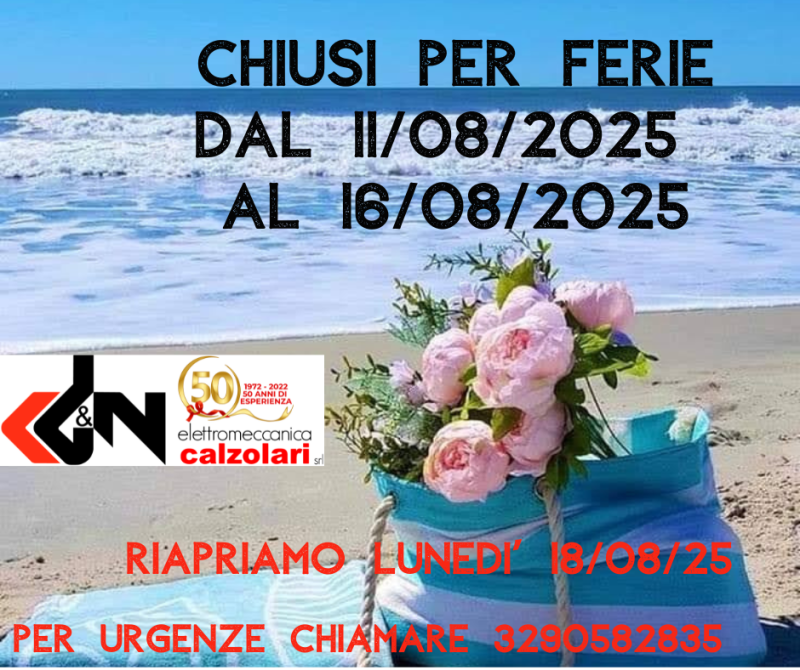 Aperto per ferie 2025