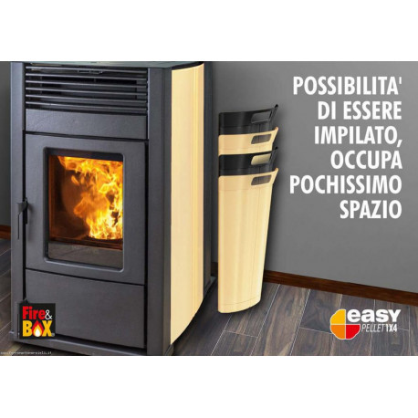 EASY PELLET 1X4 container black/white/red/beige/gray