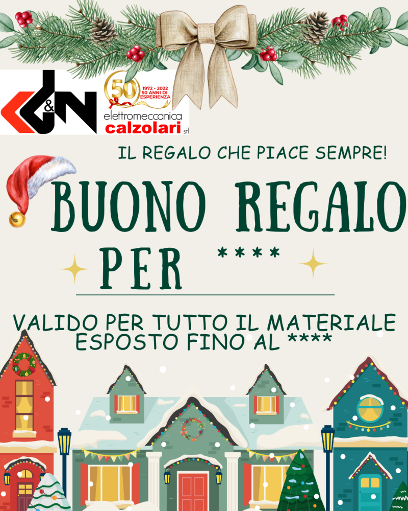Il Regalo Perfetto? Un Buono Regalo di Elettromeccanica Calzolari
