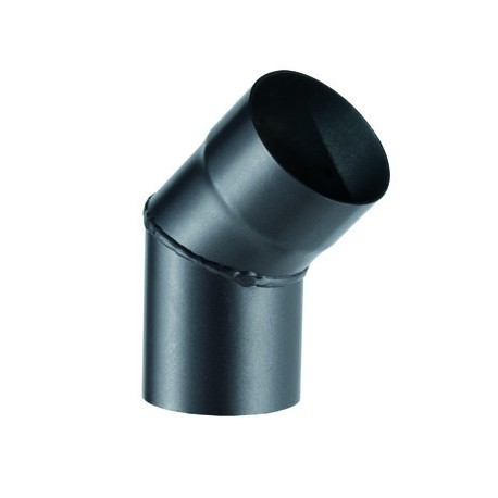 45° Apros Black Bend d.80 for stoves