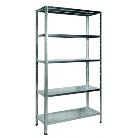 Eurokit galvanized shelf 100x40 to be assembled 5 shelves
