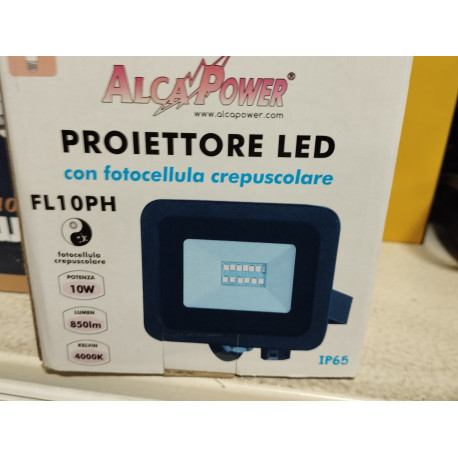 FL10PH LED Projector 10W 850LM 4000K + Twilight Photocell Alka Power