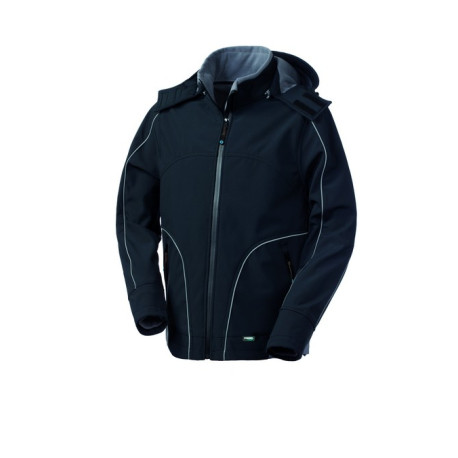 SOFT SHELL NYBORG Jacket Black Rossini Trading