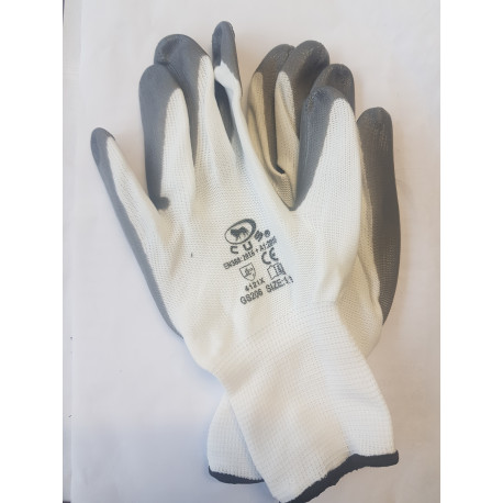 Guanto nylon spalmato in nitrile GRIGIO TG.10