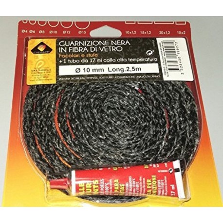 9/12 fiberglass gasket for stove with glue