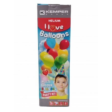 Kit bombola di ELIO + 30 Palloncini Kemper