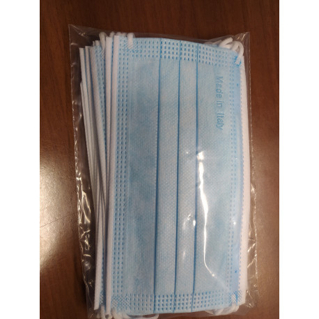 Surgical masks MASK IIR Italian blue disposable 10 pcs