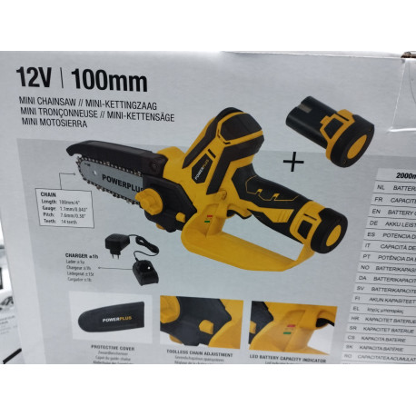 Pruning chainsaw. 2 batteries 12V 16cm bar Mistral