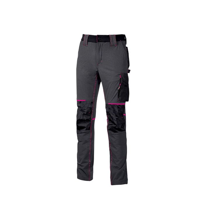 Pantaloni ATOM LADY grigio/fucsia taglia XL U-Power