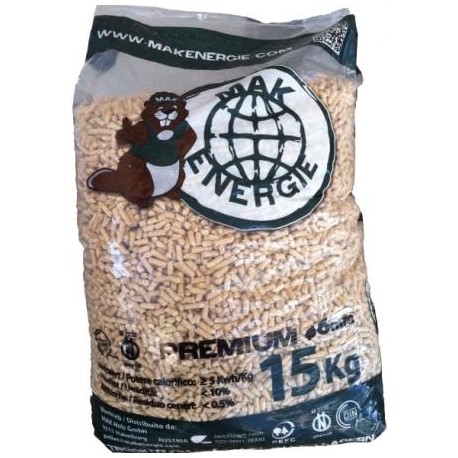 MAK Energie Austrian ENplus A1 pellets 15 kg bag