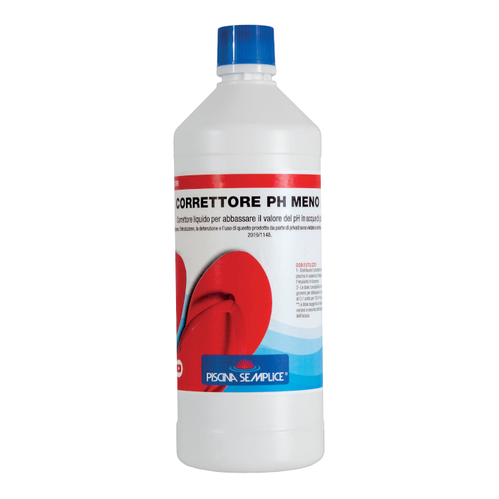 Correttore PH- liquido 1LT PiscinaSemplice