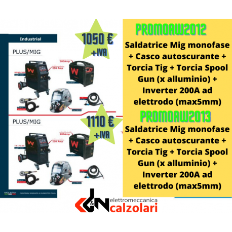 PROMO MIG Welder three-phase + accessories Awelco