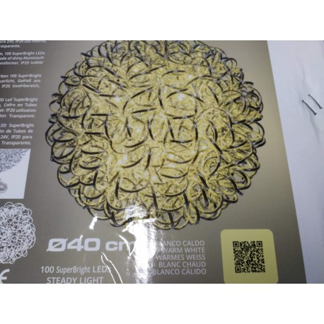 Sphere D.40 100LED warm white 24V IP20