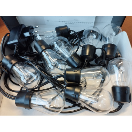 10MT String Light 10 LED Warm White 24V IP64 Lolli