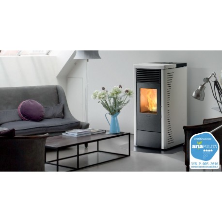 RC70 Ravelli white ducted stove