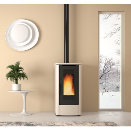 TEOREMA 5.0 IVORY Pellet Stove Ventilated Nordic