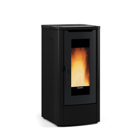Nordica TEOREMA 5.0 BLACK pellet stove ventilated