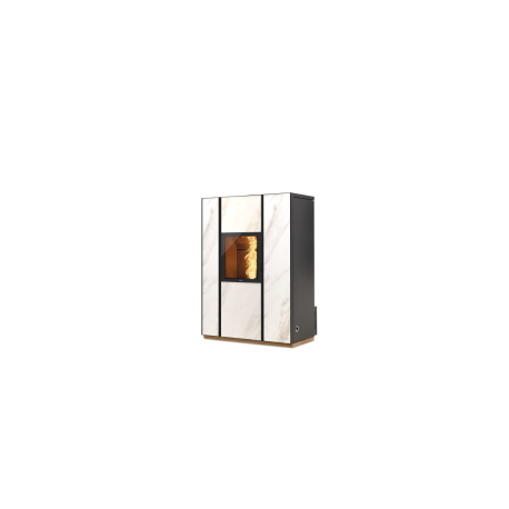UNICA 10V Carrara hybrid wood/pellet stove Nobis 10kW