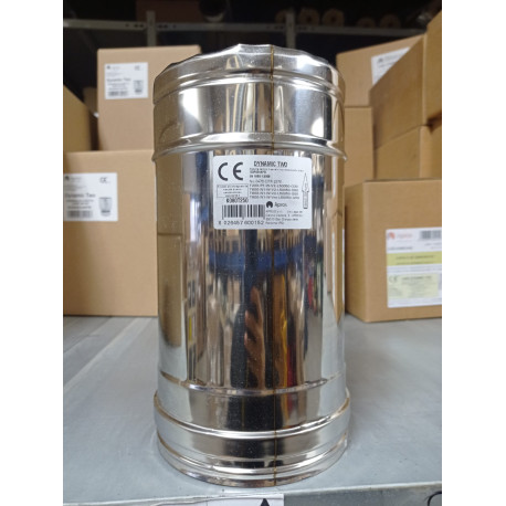 Double wall stainless steel pipe D.80 1MT Apros