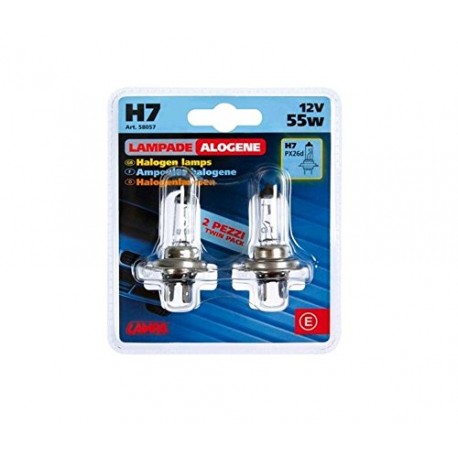Twin H7 Lamps, 12V, 55 W Lamp