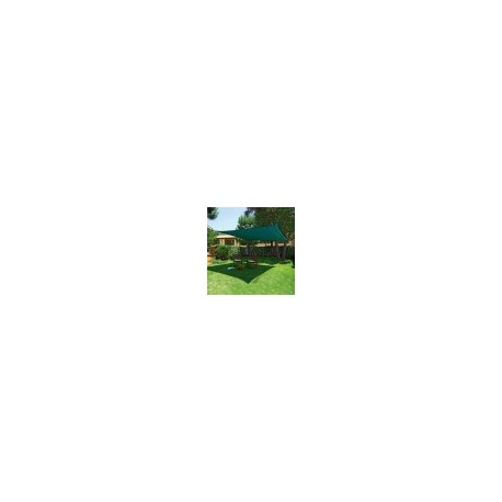 Square garden sail green Sunnet Kit