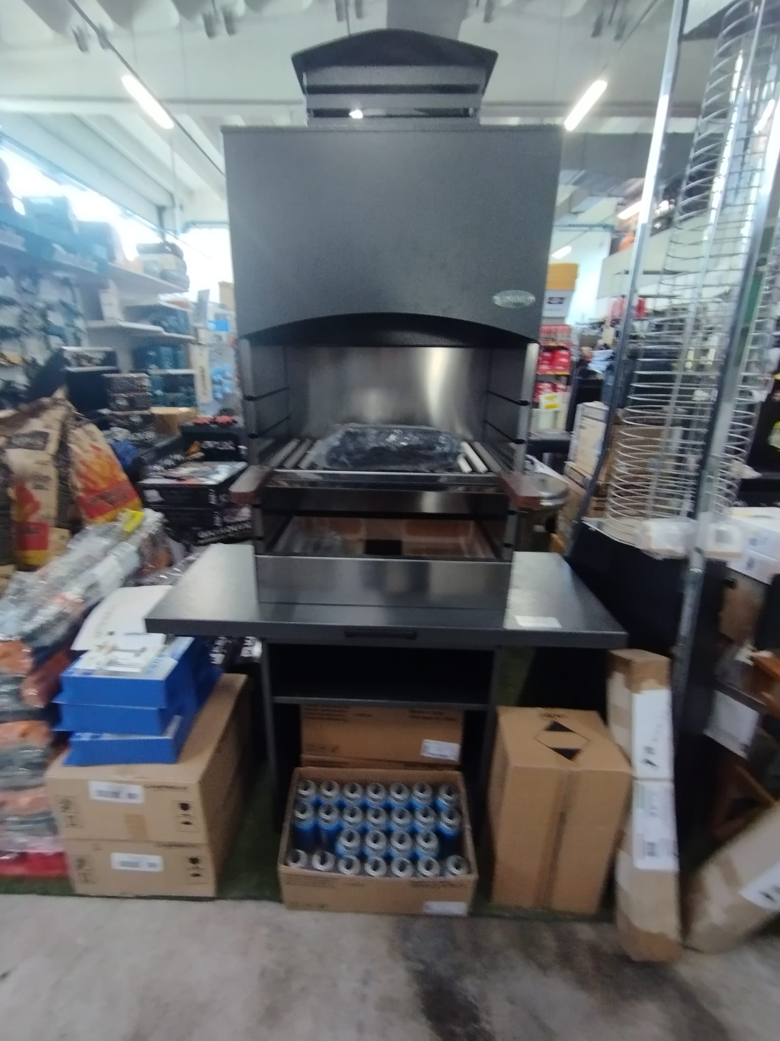 Barbecue Tolosa a legna con Cappa GMR