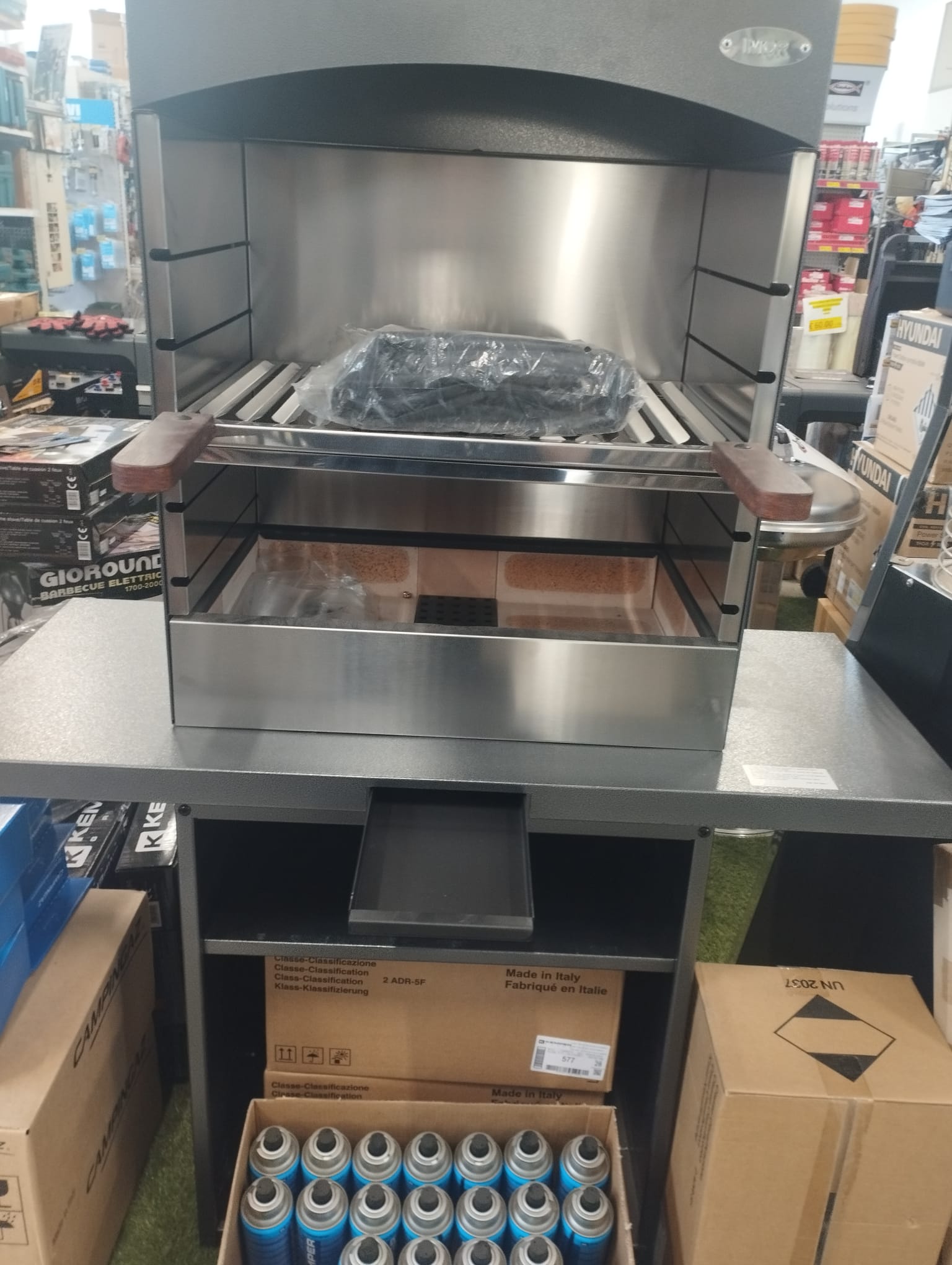 Barbecue Tolosa a legna con Cappa GMR