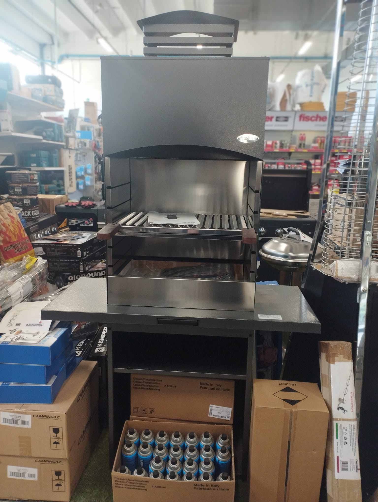 Barbecue Tolosa a legna con Cappa GMR